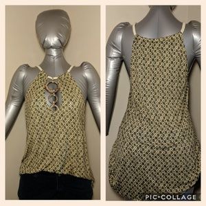Free People EUC braid rope neckline top size small